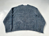 60s The Shaq Line Mohair Sweater L Navy