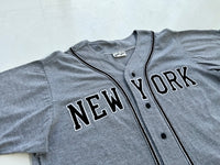 90s NY Yankees Spike Boyz Baseball Shirt XL Gray
