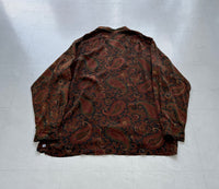90s Polo Ralph Lauren Rayon Paisley L/S Loop Shirt L