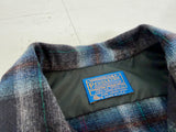 60s Pendleton Shadow Plaid Board Shirt L Gray