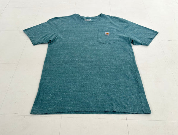 Used Carhartt Pocket T-shirt M HeatherGreen