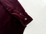 90s Polo Ralph Lauren ARMOND Velour L/S Shirt M Burgundy