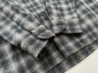 90s Pendleton Shadow Plaid Board Shirt M Black &Gray