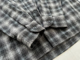 90s Pendleton Shadow Plaid Board Shirt M Black &Gray
