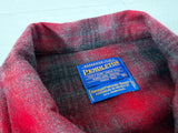 90s Pendleton Front Zip ShadowPlaid Jacket XL Red&Black