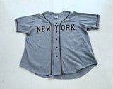 90s NY Yankees Spike Boyz Baseball Shirt XL Gray