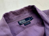90s Polo Ralph Lauren Linen Loop Shirt XL Purple