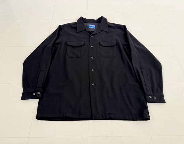90s Pendleton Plane Board Shirt L Black