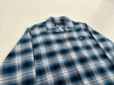 Polo Sport Shadow Plaid Loop L/S Shirt L Blue&White