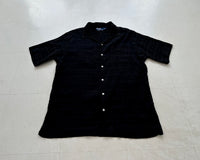 90s Polo Ralph Lauren CALDWELL Loop Shirt M Black