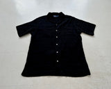 90s Polo Ralph Lauren CALDWELL Loop Shirt M Black