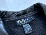 90s Polo Ralph Lauren Leather CarCoat L Black