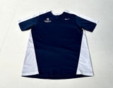 Used NIKE DRI-FIT Baseball Shirt M Navy