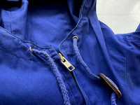 90s Polo Ralph Lauren Hooded Cotton Coat S RoyalBlue