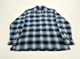 Polo Sport Shadow Plaid Loop L/S Shirt L Blue&White