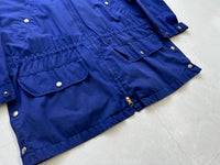 90s Polo Ralph Lauren Hooded Cotton Coat S RoyalBlue