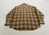 90s Pendleton Shadow Plaid Western Shirt XL Brown