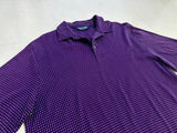 90s POLO GOLF SquareDot Polo Shirt M Purple
