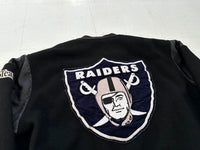 CHALK LINE NFL RAIDERS Varsity Jacket XL Black