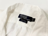 90s Polo Ralph Lauren CALDWELL Linen Loop Shirt L White