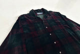 80s Polo Ralph Lauren Velour Plaid L/S Shirt XL