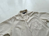 90s Polo Ralph Lauren CALDWELL Loop Shirt L Off White