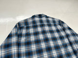 POLO SPORT Shadow Plaid Cotton Loop Shirt XL Blue