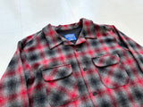90s Pendleton Shadow Plaid Board Shirt XL Gray&Red