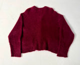 60s Rinaldo Mohair Cardigan L Burgundy