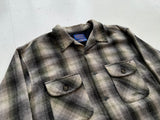 90s Pendleton Shadow Plaid Board Shirt XL Ivory&Khaki