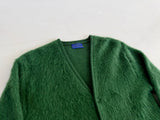60s PENDLETON Mohair Cardigan M ForestGreen