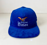 90s LosAngeles Times Corduroy SnapBack Blue