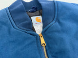 90s Carhartt Duck Vest XL V01 Navy