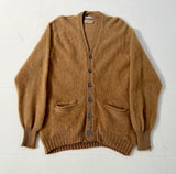 60s LordJeff Mohair Cardigan M Camel