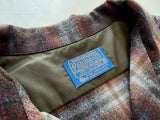 60s Pendleton ShadowPlaid Board Shirt XL Brown