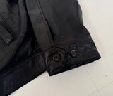 90s Polo Ralph Lauren Leather SwingTop jacket XXL Black