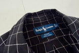 90s Polo Ralph Lauren BLAKE Plaid L/S Shirt L Black