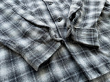90s Pendleton Shadow Plaid Board Shirt XL Black&Gray
