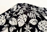 90s Polo Ralph Lauren ADAMS Rayon Hawaiian S/S Shirt M Black