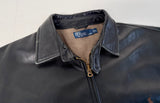 90s Polo Ralph Lauren Leather SwingTop Jacket XL Black