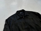 90s Polo Ralph Lauren Leather Swing Top Jacket XL Black