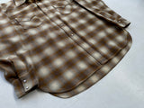 60s Pendleton Shadow Plaid Western Shirt XL