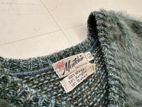 60s Montcrain Mohair Sweater L Emerald
