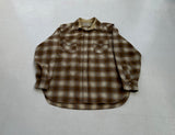 60s Pendleton Shadow Plaid Western Shirt XL