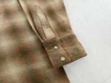 90s Pendleton Shadow Plaid Western Shirt XL Brown