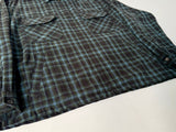 90s Pendleton Front Zip ShadowPlaid Jacket XL Green&Blue