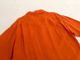 90s Polo Ralph Lauren Silk&Linen S/S Shirt L Orange