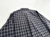 90s Polo Ralph Lauren BLAKE ShadowPlaid L/S Shirt XL Black&Gray