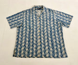 90s Polo Ralph Lauren cotton woven S/S Shirt XL Blue