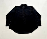 90s Polo Ralph Lauren LOWELL SPORT Velour L/S Shirt XL Black